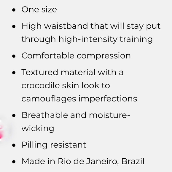 Booty by Brabants Bright Pink Crocodile Skin Leggings Textured Stretch Workout - Picture 12 of 15